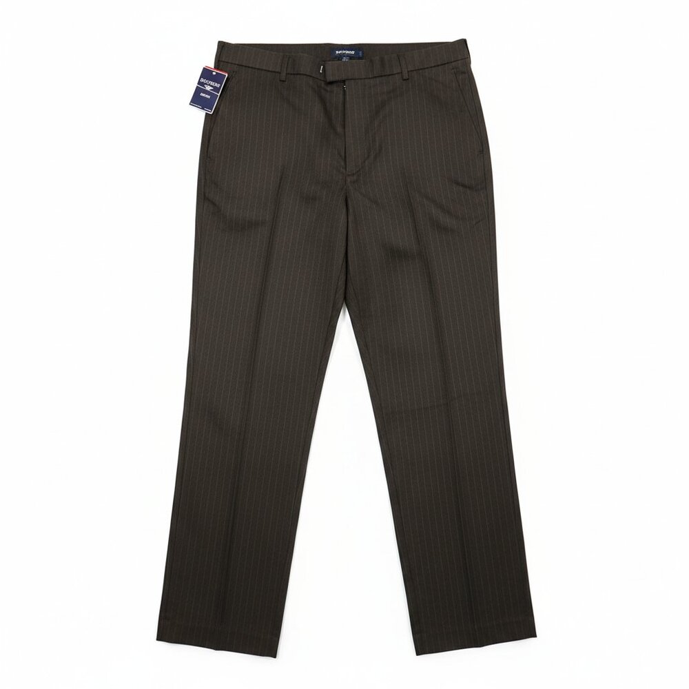 Dockers Wool Blend Dress Pants 34x32 Pinstripe Relaxed Fit Flat Front NWT